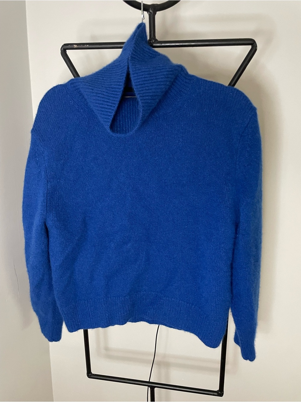 Wilfred Cobalt Blue Funnel Neck Sweater